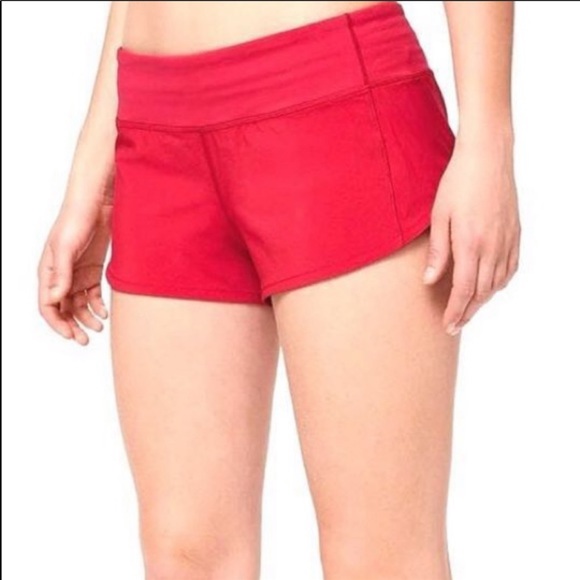 Lululemon Speed Up Shorts Red - Picture 8 of 8